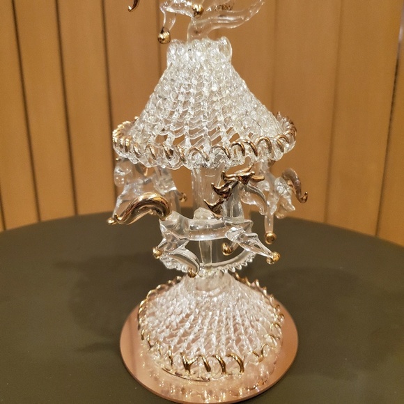 Blown Glass Carosel - Picture 2 of 5